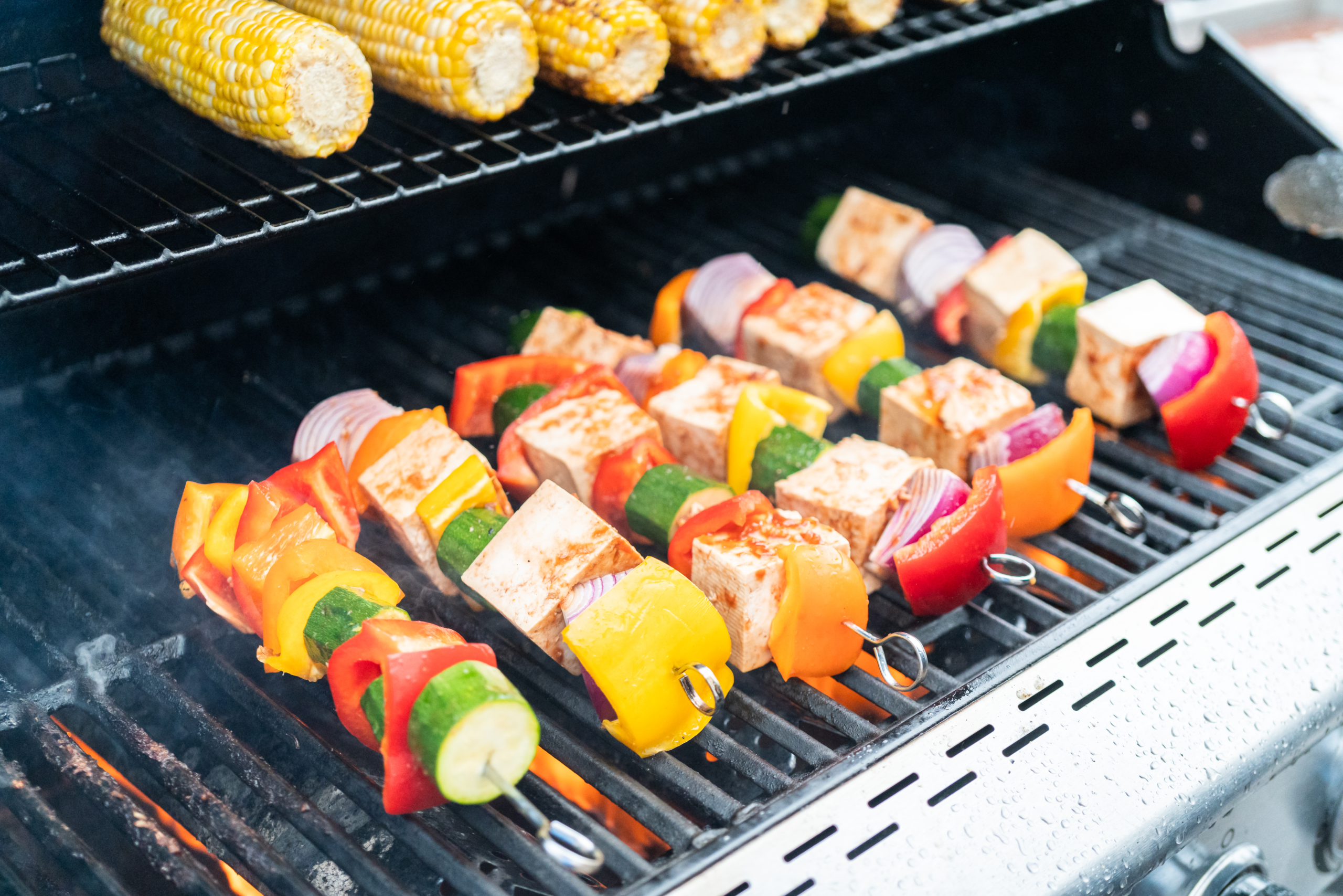 Grilled tofu skewers