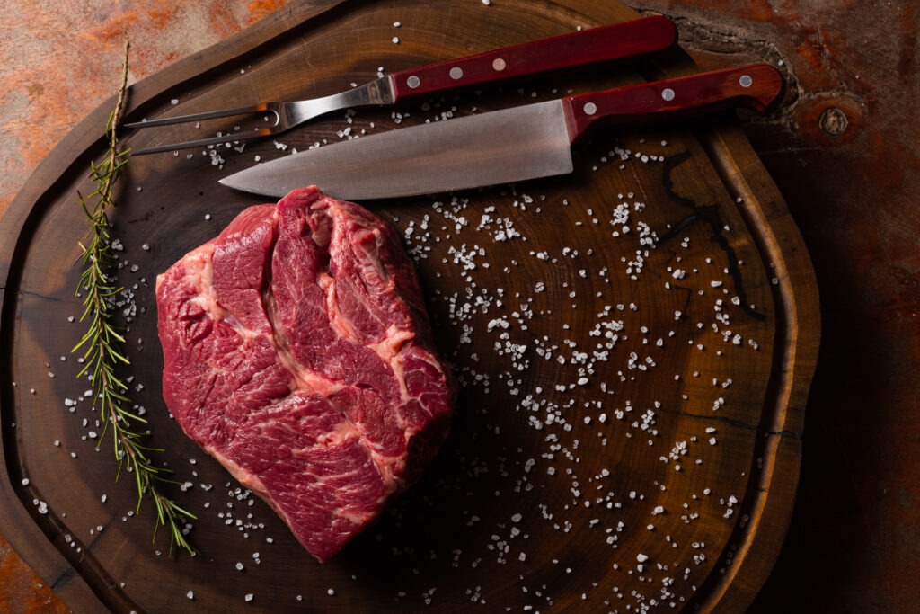 Raw chuck for slow cooker pot roast